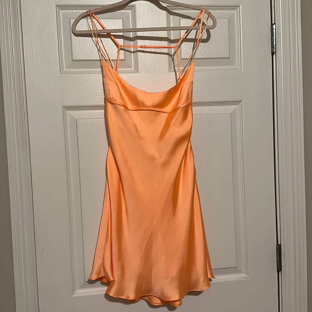 Zara Orange Slip Dress